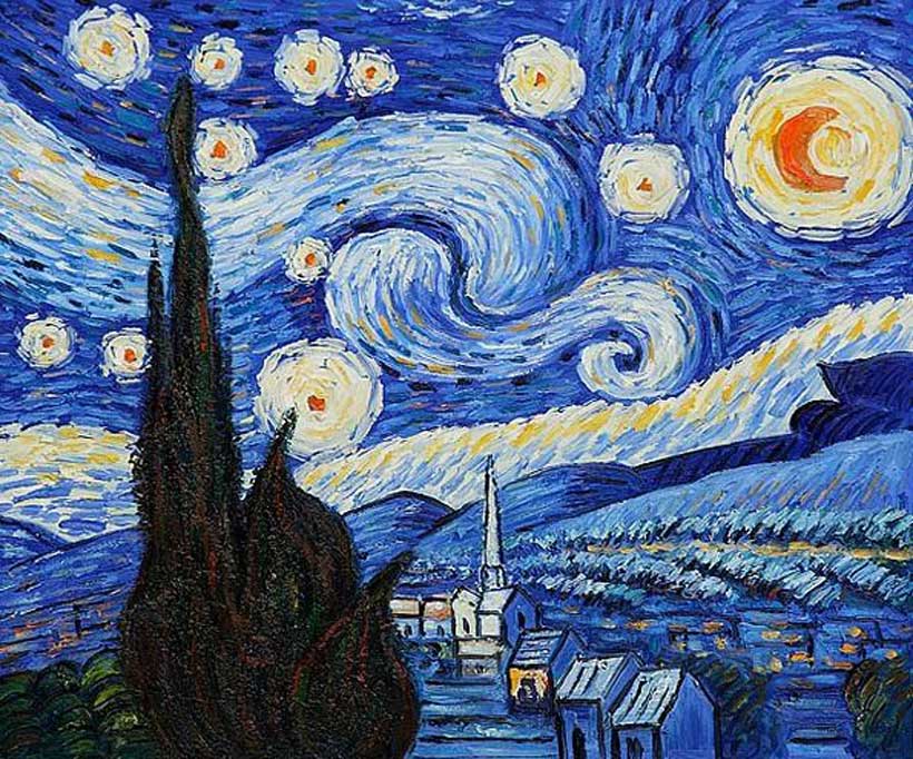 Звезда шагала. Starry Night 1889 Vincent van Gogh. Van Gogh Starry Night. Vincent van Gogh Северное сияние.