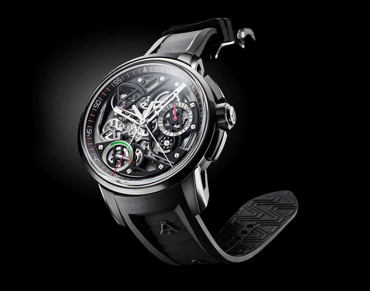 Angelus U40 Racing Tourbillon Skeleton 0TSAT-B01A-K007T